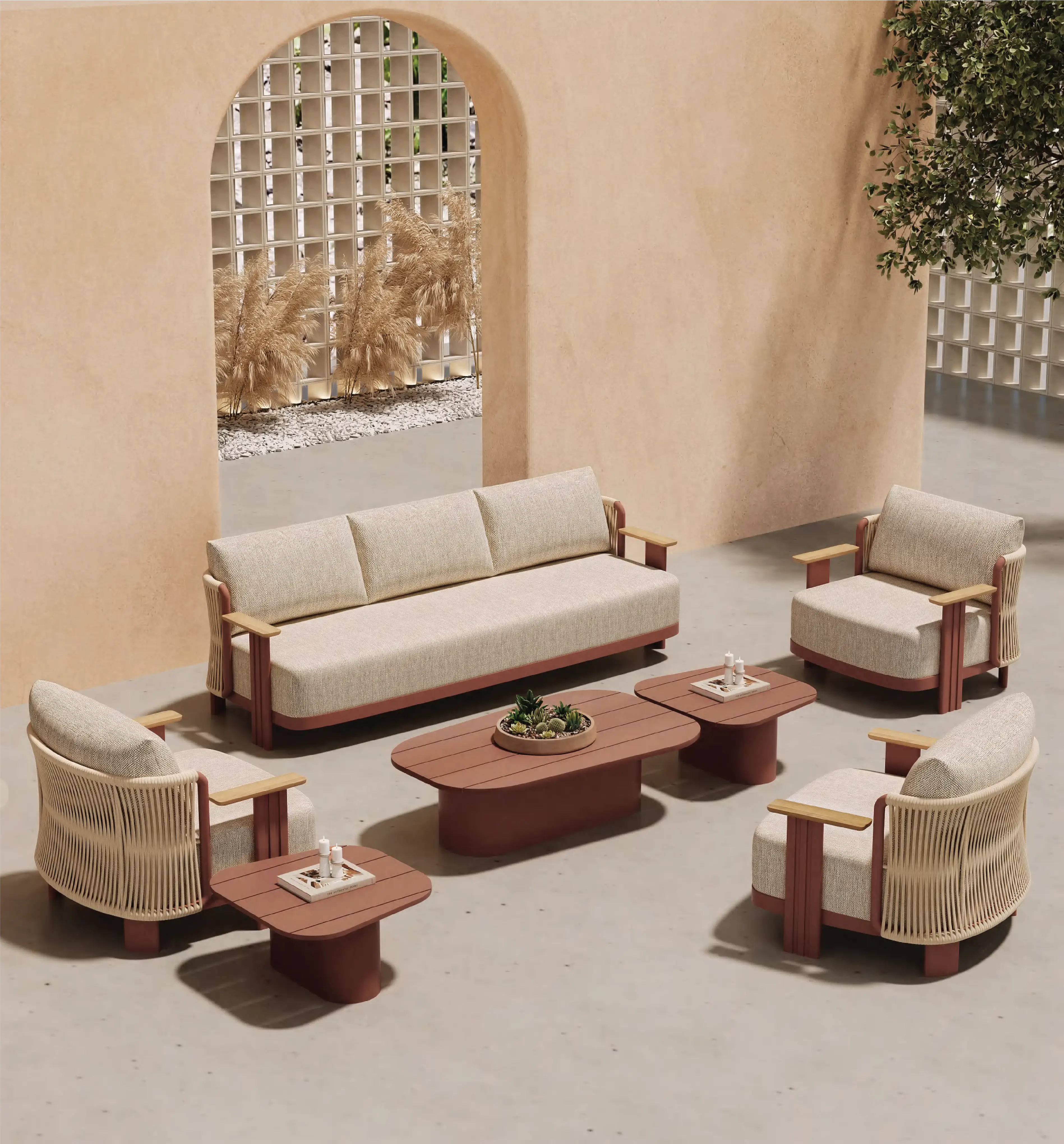 Luxury Outdoor Furniture in Mumbai coastal setting
